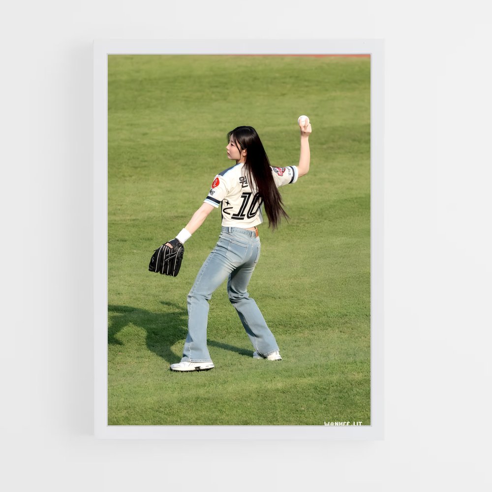Poster Throw Like a Giant – affiche Baseball (vue 3)